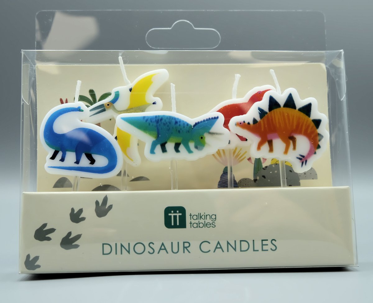 geologyshop's tweet photo. Do you know a dinosaur fan with a birthday coming up? The London shop have some @TalkingTables dinosaur themed candles, invitations and cupcake cases to brighten up their special day! #Dinosaur #Birthday #Candles #Cake (NB: London shop only) https://t.co/823M73J4by