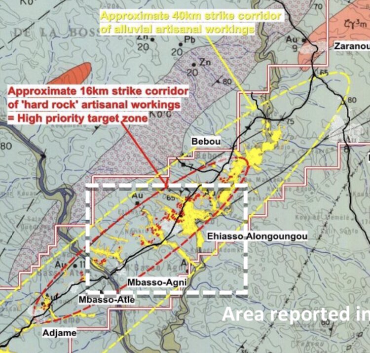 claudiohfox's tweet photo. I have a new Côte d’Ivoire map 2 plot everything @aim_irr #Gold on. Even when you think you know where #IRR licences are, some are hard to find
#Zaranou project
#Bodite
#Bianouan
#Vavoua
#Kineta
Distances become very apparent &amp; also scale of the licences. https://t.co/2y4UFgk7WS https://t.co/hEZT1MBK3P
