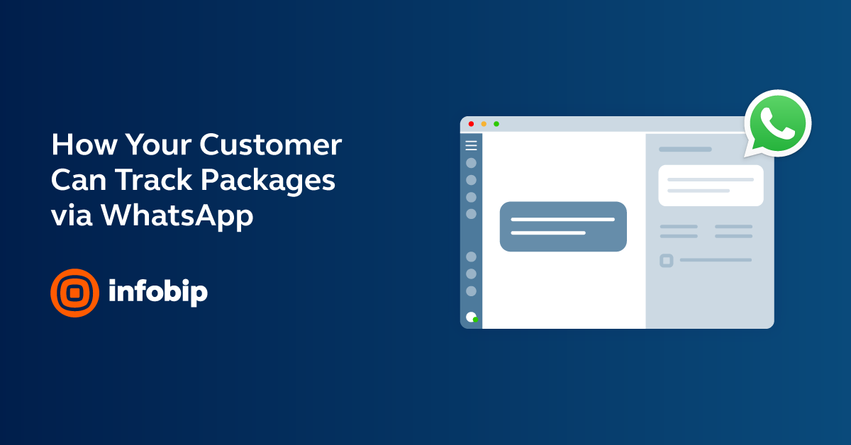 Infobip's tweet image. [#TutorialThursday] Here&apos;s how to implement a workflow enabling your customers to track their packages via #WhatsApp: bit.ly/TT-tracking-wa