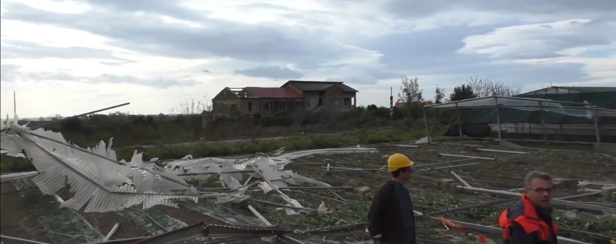 #3 is the waterspout, so#4: likely F1 that damaged a few trees and three roofs. It completely destroyed a greenhouse and threw a trailer from one side of a road to the other