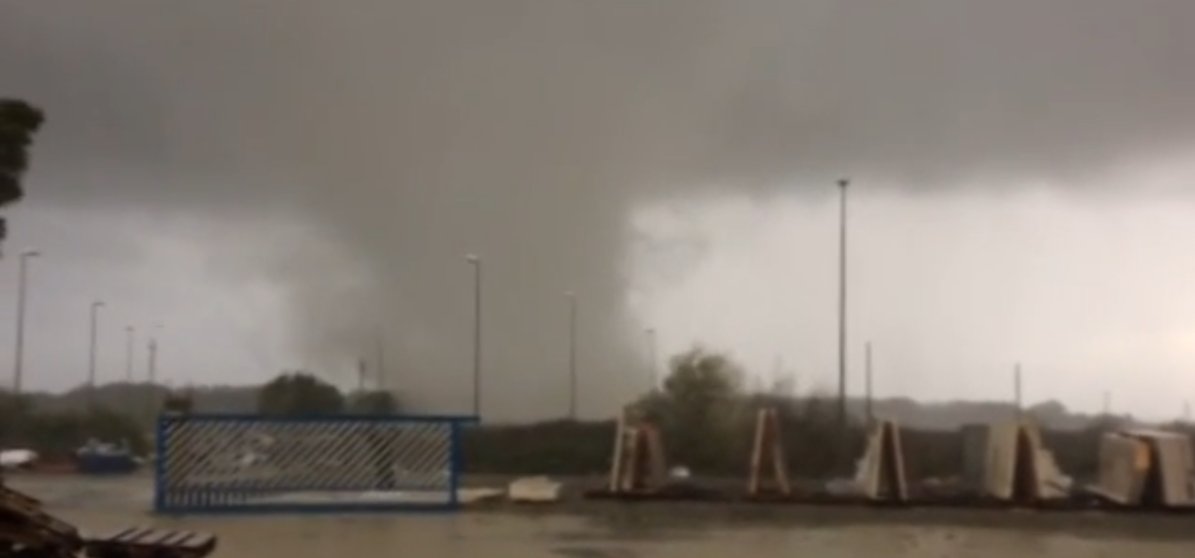 #5: likely F1 that damaged crops, trees, roofs and greenhouses, along with throwing for several meters a few empty trailers