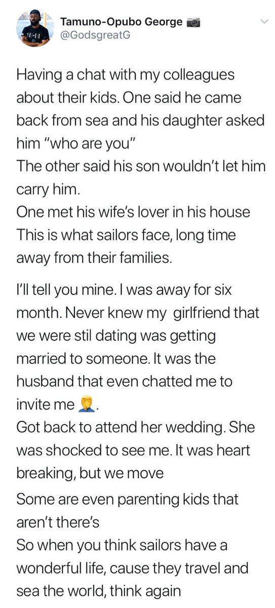 Postsubman's tweet image. - Nigerian sailor shares some of their ordeals.