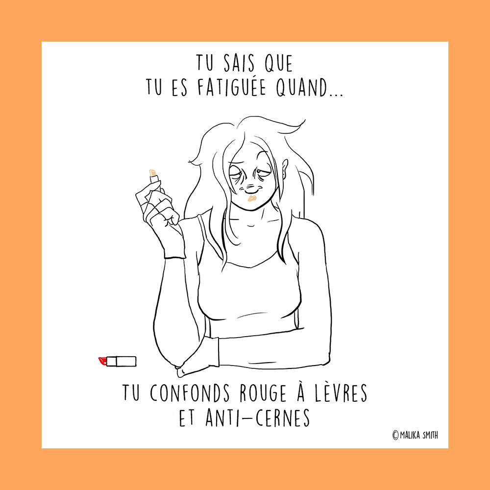 Malika_Smith's tweet photo. 🇫🇷 Tu sais que tu es fatiguée quand... 😴
https://t.co/dvpicyvOB2
#BD #blogbd #illustration #bandedessinee #illustratrice #dessin #dessindujour #doodle #cartoon #fun #malikasmith #malikasmithblog #fatigue #fatiguee #rougealevres #anticernes #loutre https://t.co/vurTb67aQh