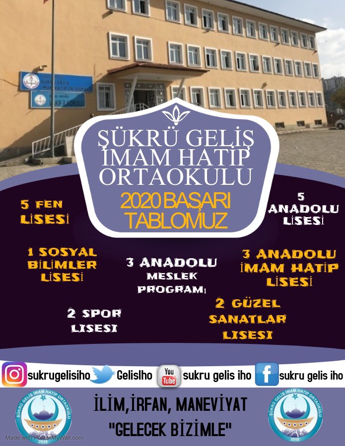 GelisIho's tweet photo. 2020 Merkezi Yerleştirme başarı tablomuz 👏🏻 
#şükrügelişimamhatiportaokulu
@SIRNAKMEM73 
@nznsener https://t.co/ksW195VdX7