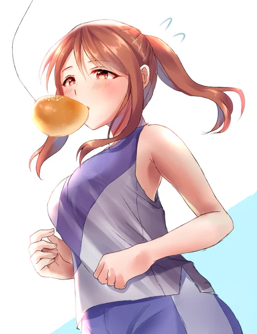 お題箱からパン食い競走をする三船美優さんです! 
