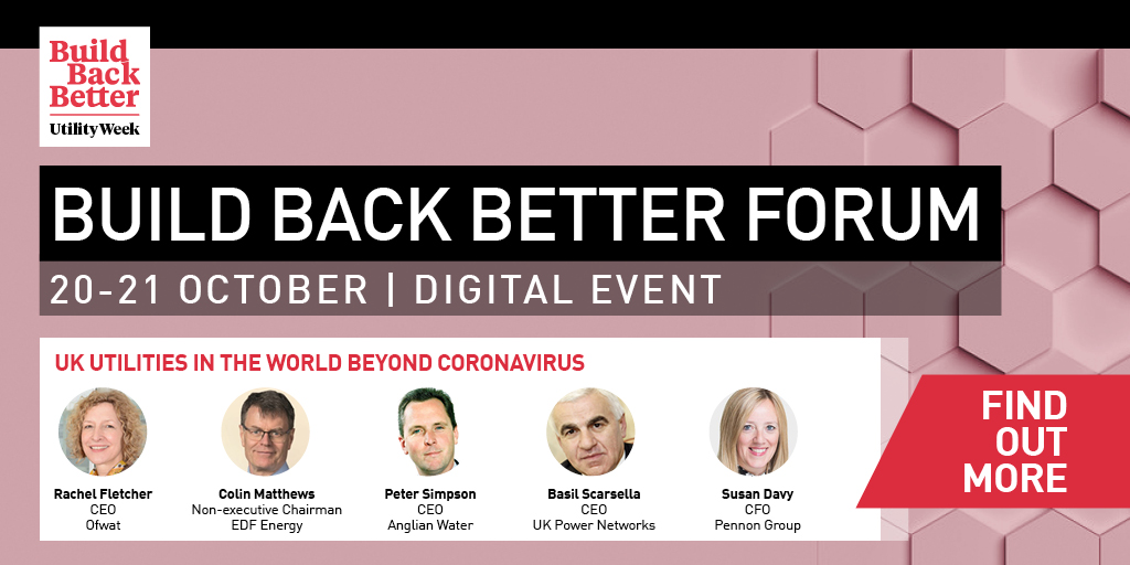 UtilityWeek's tweet photo. Pleased to announce Susan Davy, new CEO @PennonGroup as a Keynote Speaker at the #UWBuildBackBetter Forum where she will address what a new social contract looks like between a utility, its customers and community - join us on 20-21 Oct at: https://t.co/E24x8iNc7m https://t.co/4f4k9Nk5CC