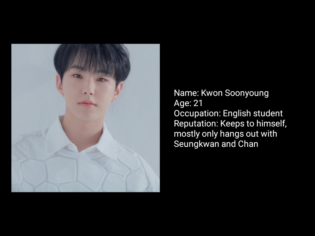 Suspect 5. Kwon Soonyoung.