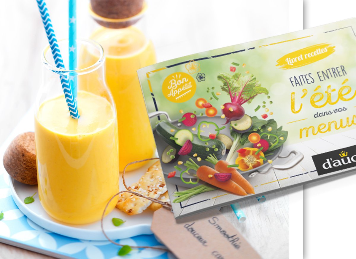 #FiersdeCuisiner Besoin d'une pause fraîcheur ?

Réalisez un délicieux smoothie avec d'aucy ! Des ingrédients simples: #carottes, #pommes, miel... et pour la #recette complète c'est dans ce livret ici ➡️ daucyfoodservice.com/recettes-ete-a…