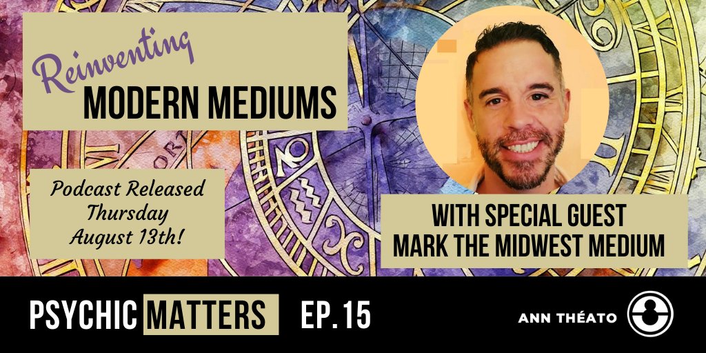 NEW RELEASE! anntheato.com/psychic-matter…
With @midwest_medium who explains how mediumship and astrology have changed over the decades and why they will continue to evolve  #psychic #podcasting #mediumship #clairvoyant #anntheato #astrology #planets