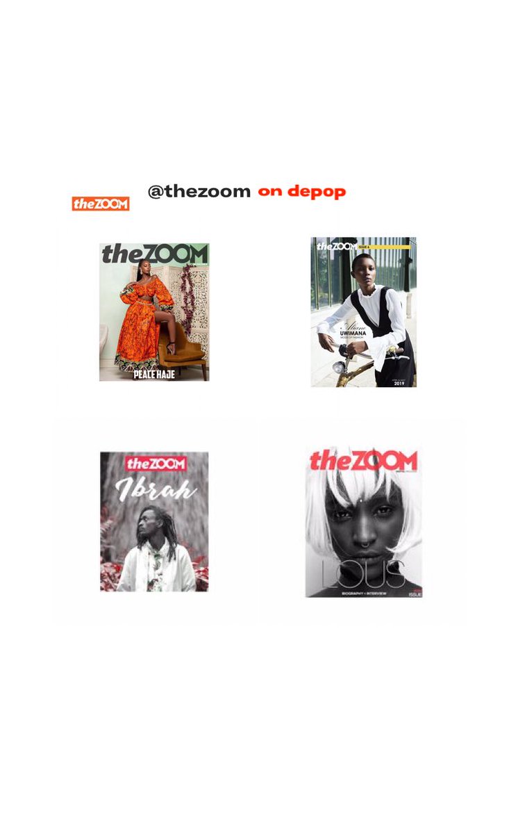 TheZoomRw's tweet photo. We try to deliver our stories in formats that best match our audience members’ reading preferences. Now on @depop
_____
#RwOT #Creative250 #DigitalMagRw #Rwanda #RwandanMagazine #RwandArt #My250 #TheZoomRw #TheZoomMagazine https://t.co/PJRdblck7c