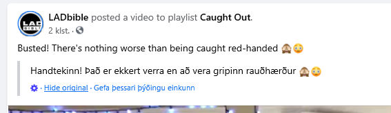 Vafrinn sem ég nota þýðir flest innlegg á íslensku með vafasömum árangri.  Er þetta rasismi?  #áframrauðhærðir