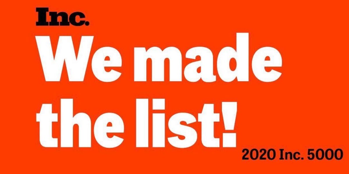 BBridgeDigital's tweet photo. We are proud to announce we have been named to the 39th annual @inc5000 list, recognizing the fastest-growing private companies in America. #BayBridgeDigital earned its spot on the list for achieving sustained YoY growth.
#Inc5000 #Rank586 #Bayretail #Salesforce #RetailTech @inc https://t.co/nvfJxtXxAr
