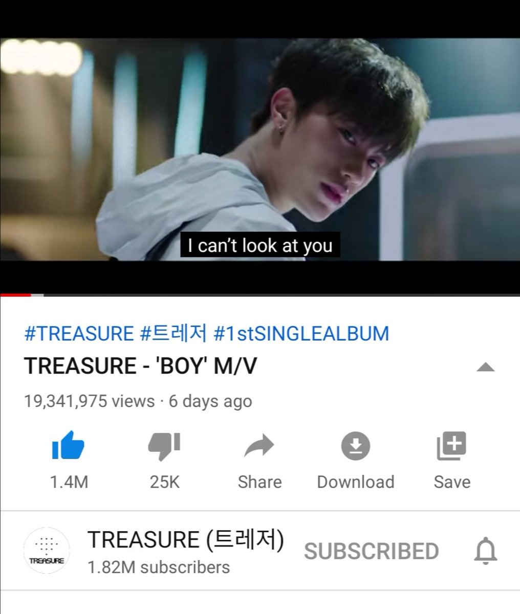 CSuk99's tweet image. BOY MV now has 19M views but this isn't enough to get #Treasure first Inkigayo win. 
There must be some issues in YT view counting, but we can't wait doing nothing. Let's stream the MV coz otherwise I can't look at our boys as a proud Teume. 
@treasuremembers @ygtreasuremaker