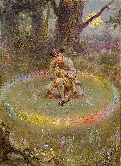 Many tales tell of musicians stumbling home at night who wander into a fairy ring and are trapped there, forced to entertain the fairies for the rest of the night. But what is time to a fairy? Some come home to find years have passed by.  #FolkloreThursday