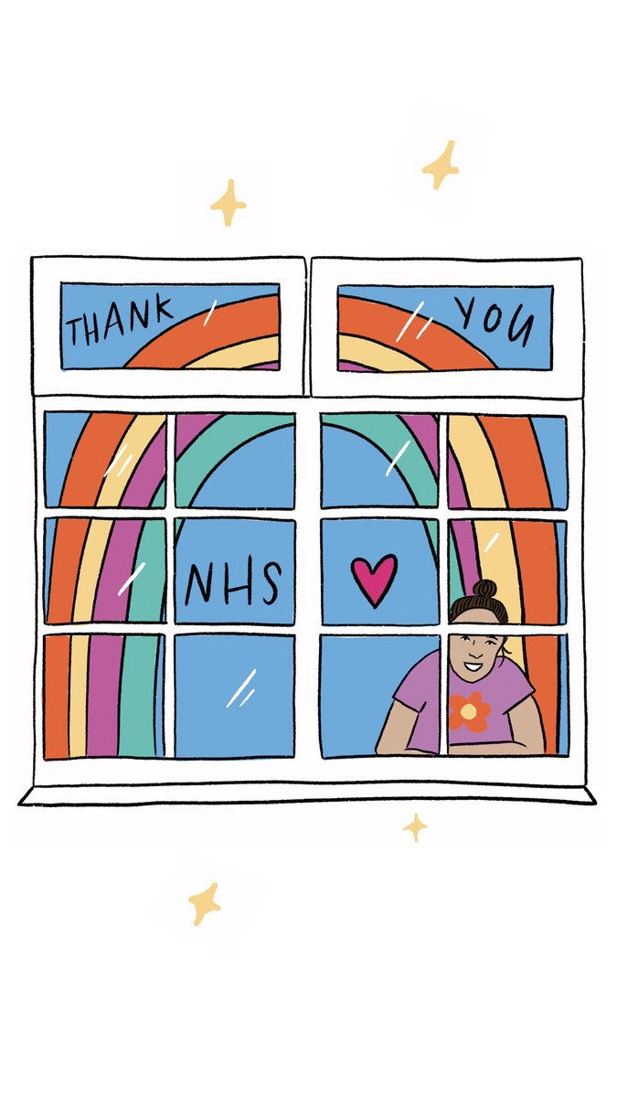 We filled our windows with rainbows for our NHS.