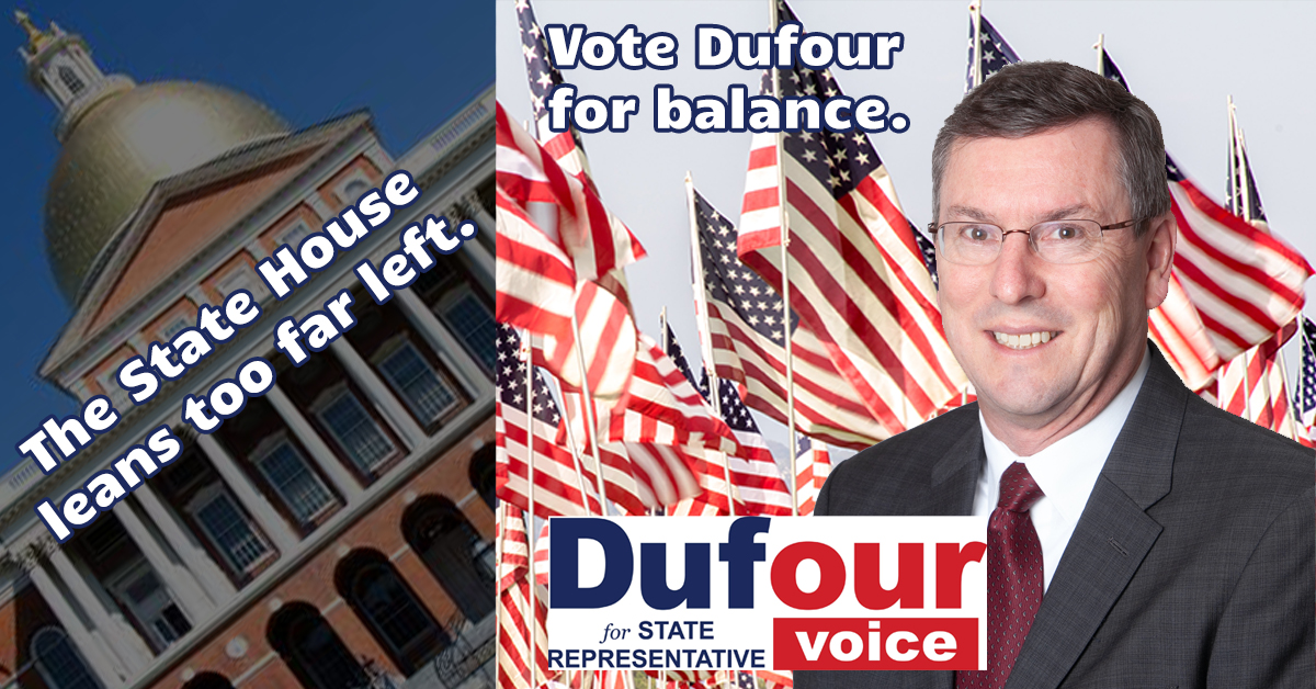 Jeff4Rep's tweet photo. The State House leans too far left. Vote Jeff Dufour for balance. https://t.co/h7dOmIKn3Y https://t.co/VzSfv9XR6j