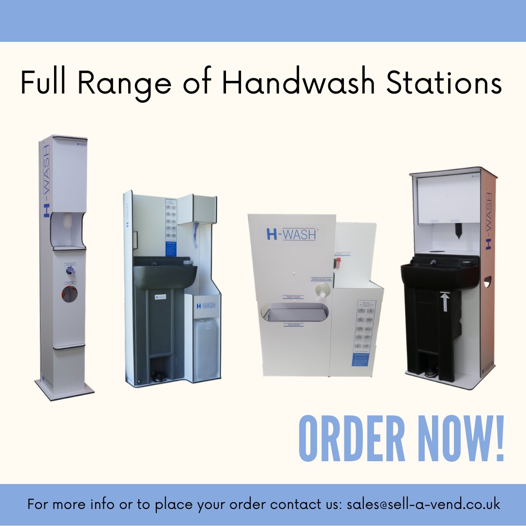 SellaVend's tweet photo. Full Handwash Station Range Available To Order!
Contact us for more info:
sales@sell-a-vend.co.uk
#handwashstation #ordernow #contactusformoreinfo #hwash #offices #deliveryvans #workplaces #sanitiser #washyourhands #covid19 #coronavirus #stayalert #staysafe #savelives https://t.co/oJpDQ1XgBj