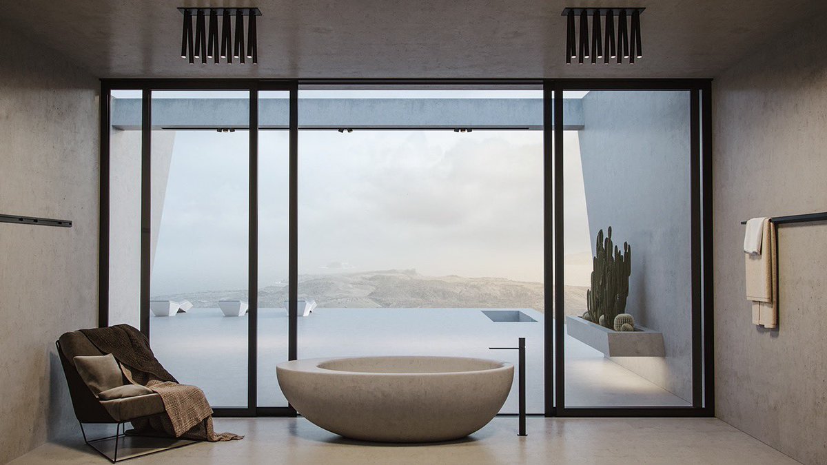 The minimalist villa on an Italian cliff of my dreams.