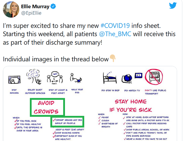 15/In March, Professor of epidemiology  @epiellie said avoid crowds. (pic 1)Once the protests started she said protests are fine because her side has "momentum." (pic 2) She changes her message based on political calculations then says her message hasn't changed: