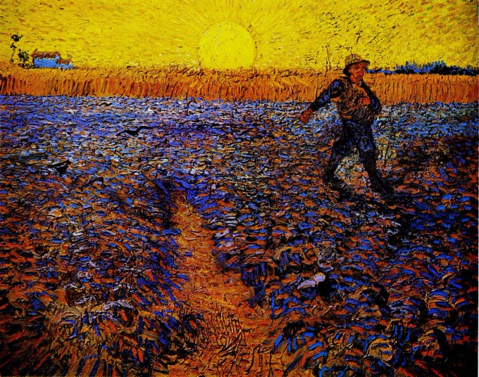 AlessandroForn6's tweet photo. VAN GOGH, "THE SOWER" 1888 #vangogh #art #arttwit #twitart #iloveart #gesture #ArtLovers https://t.co/6pT3sgecyD