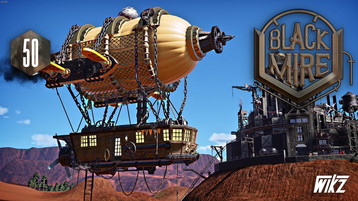 Wikz12's tweet photo. A new airship has arrived in Blackmire. Let me introduce you to "The Falcon". Check it out here: https://t.co/vAljkqkpS9 Enjoy good people, and have a beautiful day fam <3  @PlanetCoaster #PlanetCoaster #Blackmire #TheFalcon #Steampunk https://t.co/kBopwXmNQy