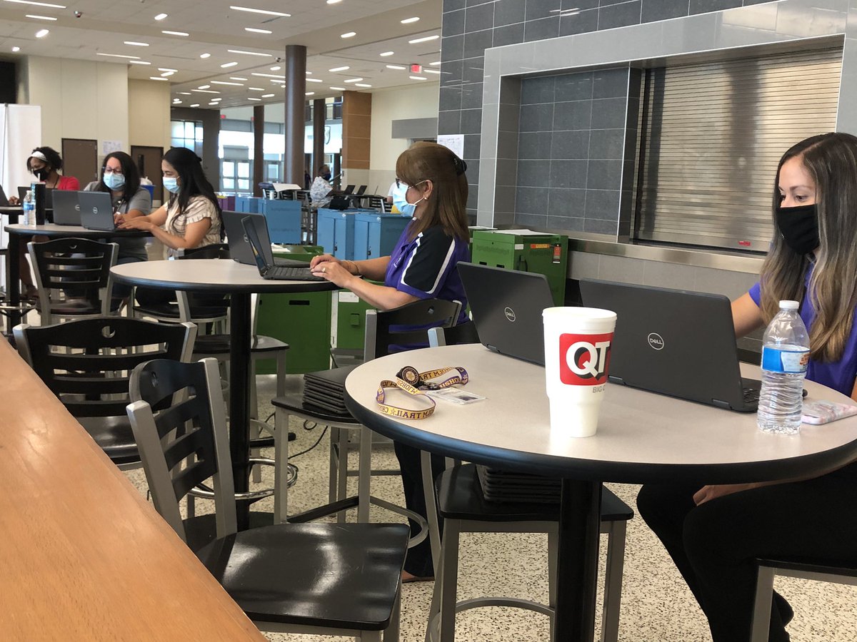 ChisholmTrailHS's tweet photo. Our laptop imaging team is hard at work again today prepping tech for all of our Rangers &amp; distribution is underway @EMSISD @McCowanWinston #EMSproud #EMScommUNITY #RangersRide #TogetherWeCan #BeTheChange https://t.co/FGBKE1bKlw