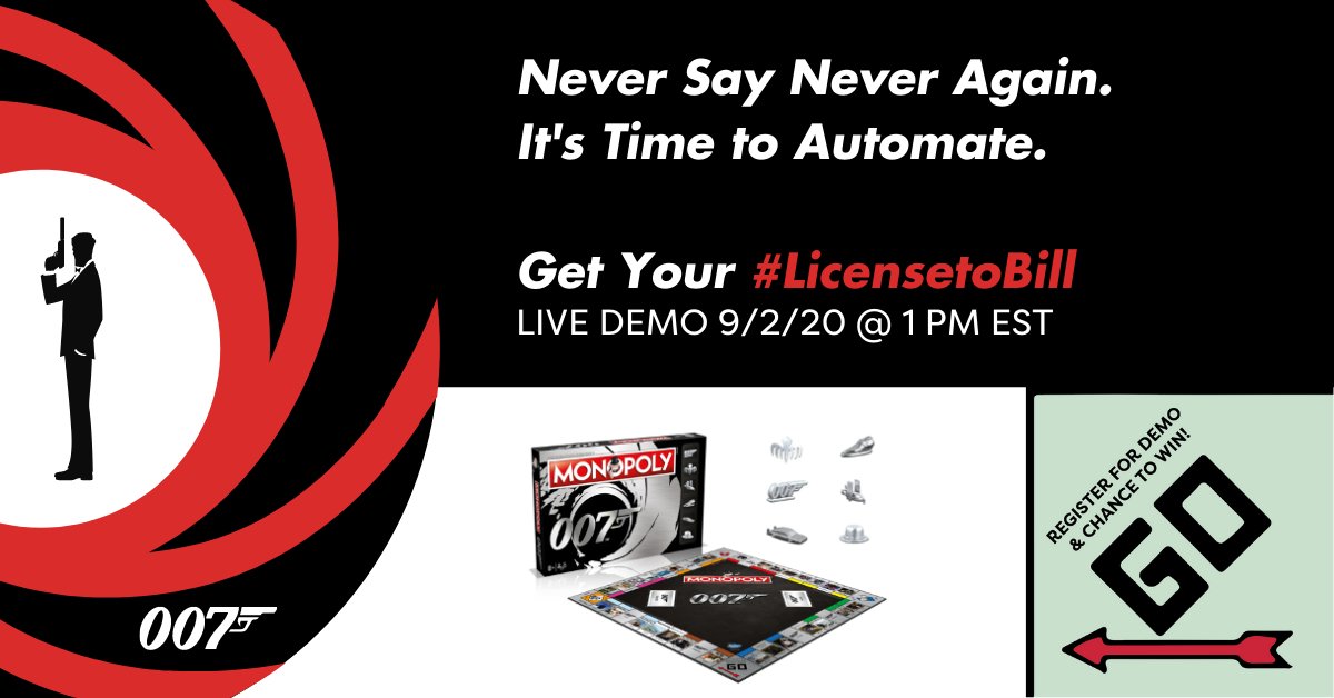 adminahealth's tweet image. Have a chance to win an exclusive James Bond 007 Monopoly game when you join us 9/2/20 hubs.ly/H0tC6kJ0 as we premiere our much-anticipated Billing Suite® version 3.0. New UI, tools, functionality &amp;amp; API connectivity. #licensetobill #SaaSolution #missioncritical
