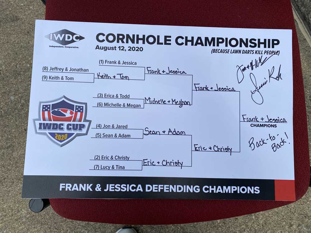 Weldmark2's tweet photo. The 4th Annual IWDC Cook Out and Cornhole Tournament took place yesterday! Lots of food and fun made for a great day. Congratulations to last year's tournament champs for defending their title.
#IWDC #Weldmark #PurityPlus https://t.co/GPlQ2CVJLH
