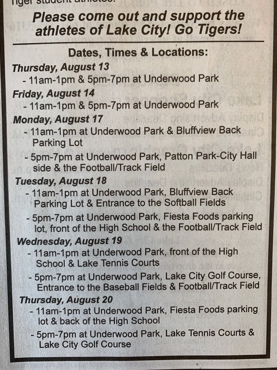 Lake City Activities tweet media