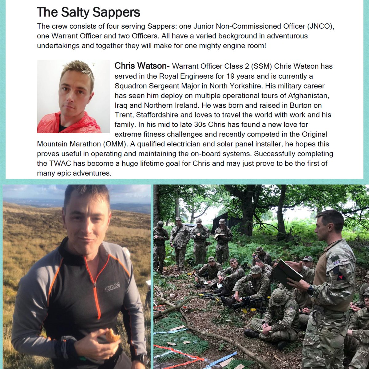 ArmySportASCB's tweet photo. So this year we have another British Army Team to support on the Talisker Whiskey Atlantic Rowing Challenge @ACampaigns Meet the @SaltySappers preparing themselves for #TWAC2021 #AtlanticRowing 
@Proud_Sappers https://t.co/2bPd4WZJ6S
