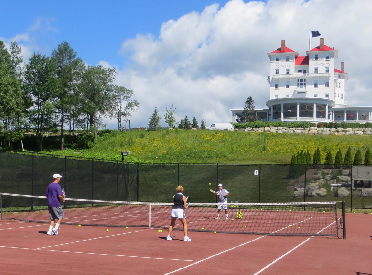 Take a swing at our tennis courts, named one of the best family tennis resorts in the country by Tennis Magazine. Visit brettonwoods.com/tennis for more info.

#tennis #omni #omnitennis #stayapartof #stayapartofthegame