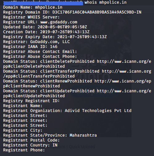 ह्या सं.स्थळाचा 'WHOIS' खाजगी संस्थेच्या नावाने असून ( http://mhpolice.in ) ह्या डोमेनची नोंदणी पोलीस खाते,राज्य सरकार,एनआयसी ह्यांपैकी कुणाच्या नावावर नाही.जे डोमेन सरकारच्या नावावर नाही त्यावरून जनतेची माहिती गोळा करून त्याद्वारे पास वितरित केले जात आहेत का हा एक प्रश्न आहे?