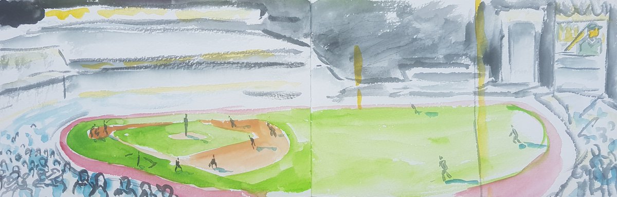 190813 MLB ballpark 12/30 Kauffman Stadium  @Royals vs  @cardinals A perfectly cut diamond, symmetrical, framed by fountains and with a suitably crowned scoreboard. #HEYHEYHEYHEY  #AlwaysRoyal    @vgregorian  @FlannyMLB  @jeff_rosen88  @TylerZuber  @inheathwetrust  @WhitMerrifield  @KCStar