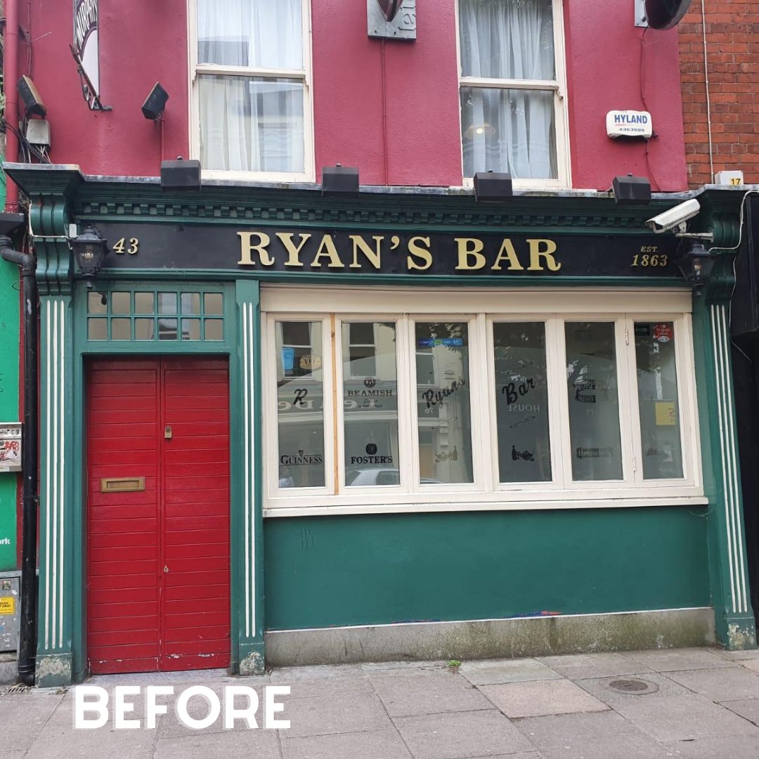We love seeing our customers Before & After transformations!! What do you think of the revamp of a little gem in North Main Street, Cork? We think after the revamp, it now has much street presence. Hope you agree. https://t.co/Aj33aAV3WS