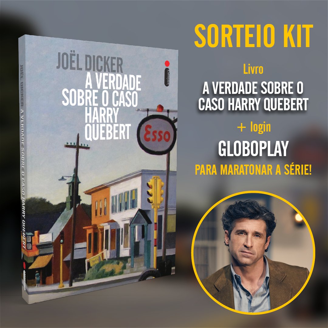 intrinseca's tweet photo. Vamos sortear 1 exemplar de “A verdade sobre o caso Harry Quebert” + 1 login do @globoplay para maratonar a série!

Basta seguir o nosso perfil, dar RT neste tweet (PUBLICAMENTE) e preencher o formulário no link: https://t.co/wmm7idlDG8

O resultado será divulgado em 17/08! https://t.co/KZ6D0Kloqu