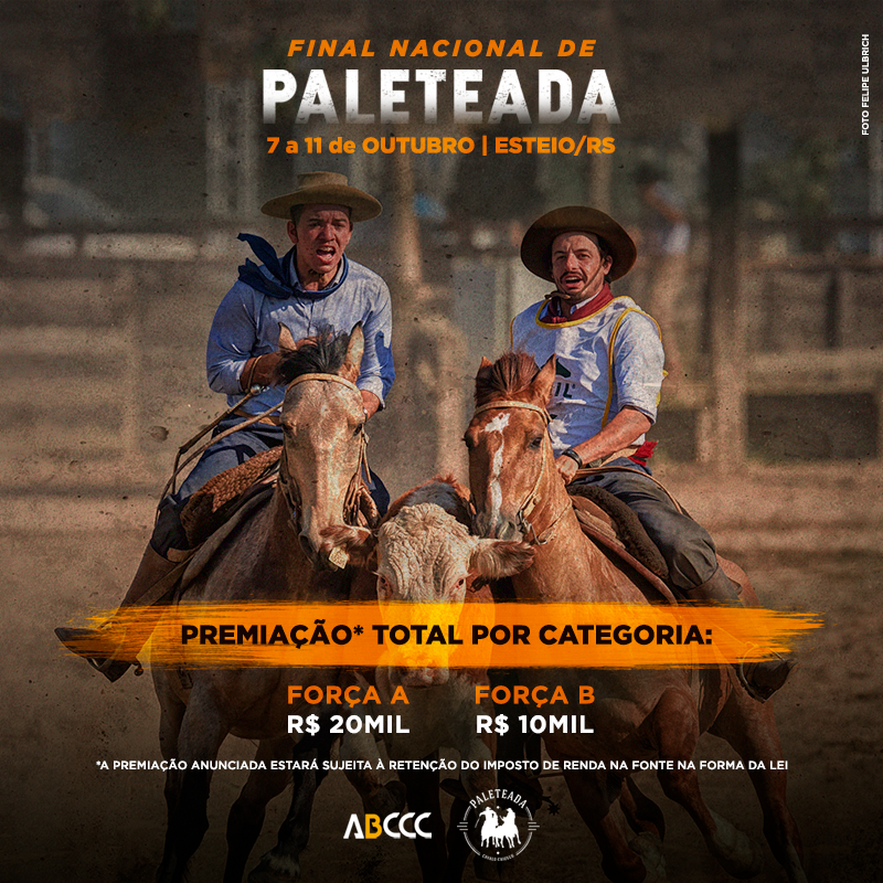 ABCCCoficial's tweet photo. As Finais de Paleteada 2020 têm sua premiação divulgada! Serão R$ 20.000 distribuídos a Força A e R$ 10.000 para a Força B. As inscrições estão abertas até o dia 17 de agosto.

▶ Confira a tabela de premiação completa na matéria: https://t.co/lrFrvPdRMS

#ABCCC #Paleteada https://t.co/YexxYtkOlf