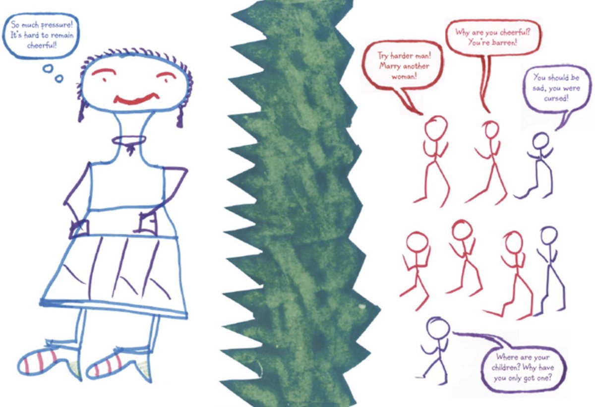 out_drawing's tweet image. The impact of #Infertility can be distressing and difficult to articulate to people. In particular, it can affect social relationships. 
This person created a powerful depiction of her experience.

#invisibleillness @FertilityNUK #invisiblecondition