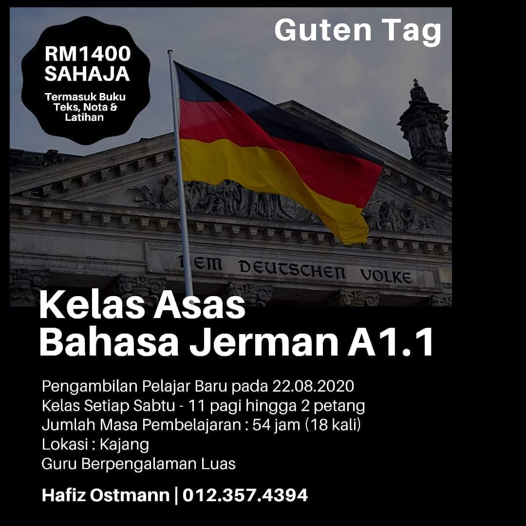 Der Hafiz On Twitter So Ada Saudara Hafiz Osman Ni Mengajar Bahasa Jerman Di Kajang Kalau Berminat Sila Hubungi Dia P S Ini Promosi Pro Bono Spm2021 Spm2022 Https T Co 02odie52sh