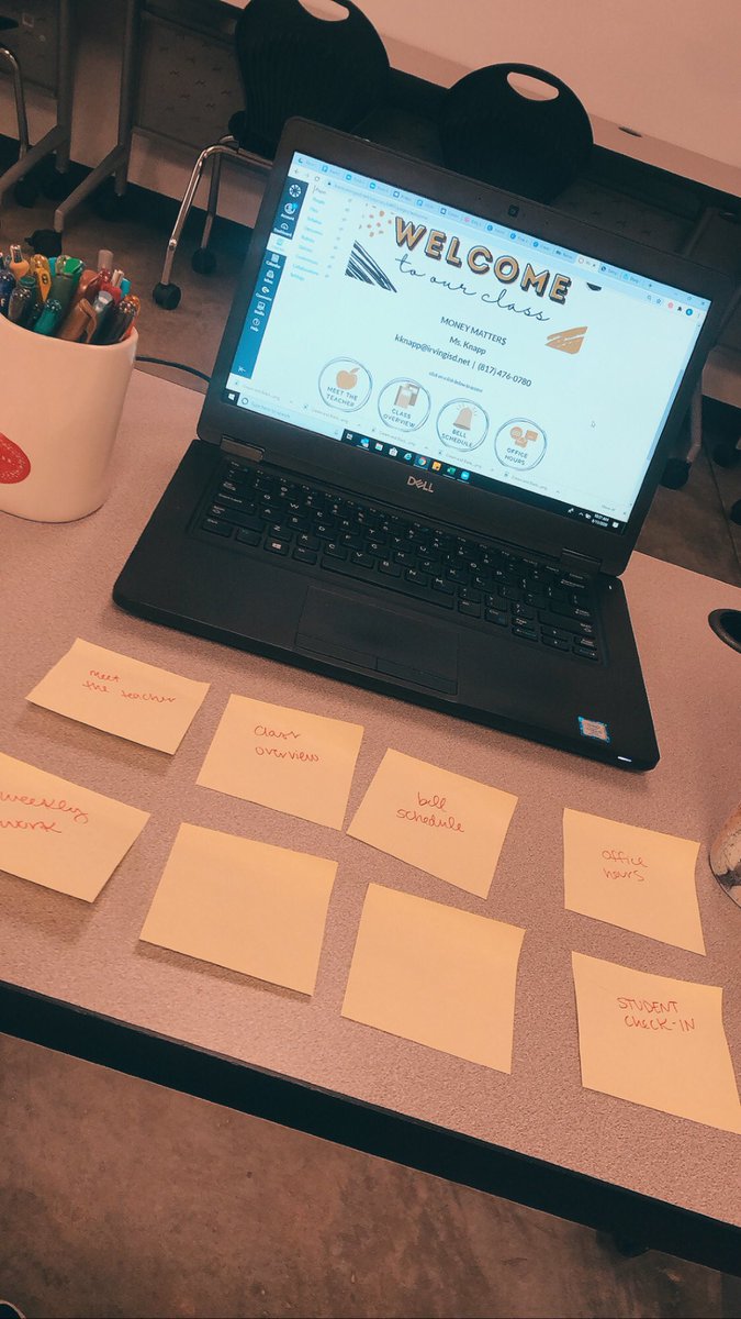 MsKatKnapp's tweet photo. Thank you @dwgroup for all of the training in website building. Creating in canvas is just like website building! @IrvingHigh sticky notes are a great tool to plan out your page and thinking about the layout of your pages. Feel free to reach out to @thecoachbeach and I! https://t.co/65rj3gy3SM