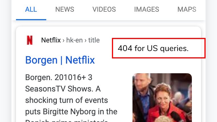 Each show does have a localized version. I counted over 30. But somehow they choose not to use hreflang, but IP redirects. Which is suboptimal imho.  Shows that are not available anymore for a region (happens often), lead to 404s, which is a waste of a good visitor/lead.
