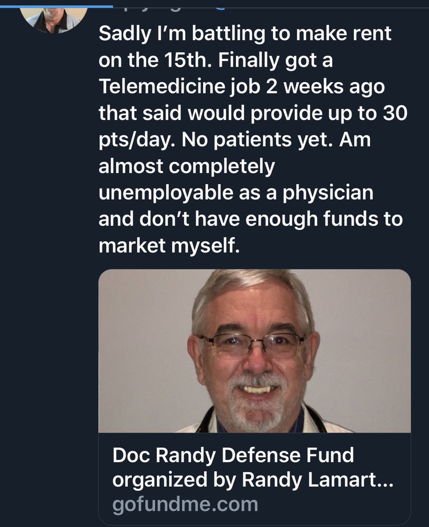 CharlesDeslonde's tweet photo. @rlamartini @robsmithonline @mombestjobever And yet u have the nerve to talk about George Floyd... how is the go fund coming along got 2 days to make rent 😂 Doc https://t.co/ACNlEkp1k4