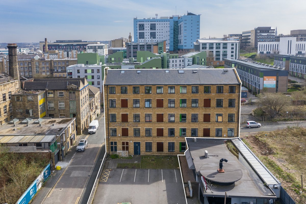 Fantastic income producing student accommodation building on the market in Bradford. The former mill comprises 33 self-contained student apartments, with over 60% occupancy. sw.co.uk/properties/stu…