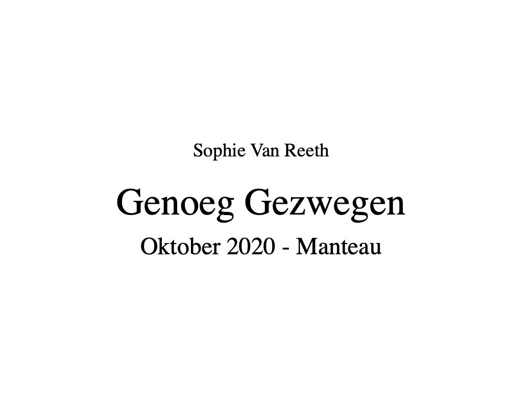 ‘Genoeg Gezwegen’