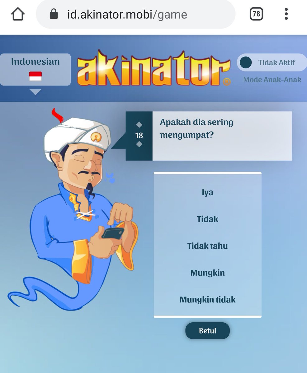 TretanMuslim's tweet photo. Level narsis saya adalah memikirkan diri sendiri. Tapi kenapa keyword nya bersifat jahat dan suka mengumpat emang dasar game jin musyrik https://t.co/HLjdPCbX2G