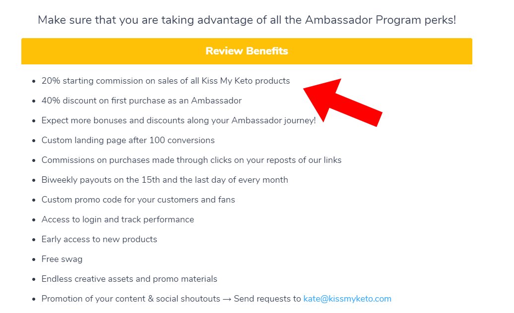 In June, I joined the affiliate program for a site called  @kissmyketo. The deal was that I'd advertise Kiss My Keto products on my site, and they'd give me 20% commission on any sales resulting from my ads.