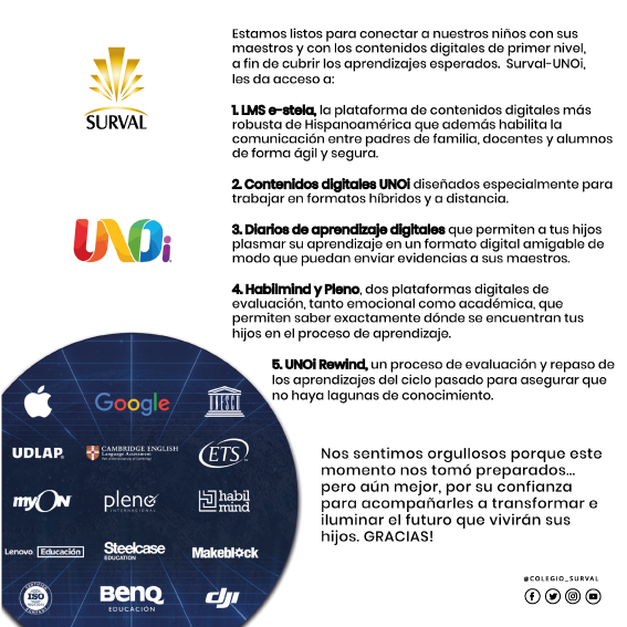 ColegioSurval's tweet photo. This is the way we will go back to school #online @colegio_surval School Year 2020-2021 #proudtobesurval Online since the first day! We are ready! https://t.co/xJM6v6Sci9