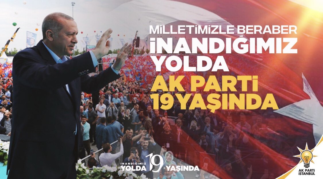 bercestebiri2's tweet photo. Davası binlerce yıllık dava olan Ak Parti’mizin 19. kuruluş yıldönümü kutlu olsun!
Daha nice 19 yıllara...🇹🇷
#AkParti19Yasında 
#Aksevda19yasında https://t.co/WJompXQvBB
