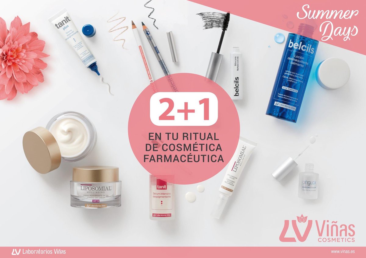 FarmaElCalvario's tweet photo. 👏Super Promoción Laboratorio Viñas🔝🤩
2+1 en tu Ritual de Cosmética (Aplicable en las líneas Tanit, Belcils, Liposomial Well-Aging, Unglax)
*Desde el 10 de Agosto al 23 de Agosto @FarmaElCalvario 😉 https://t.co/3Z24wqGgl9