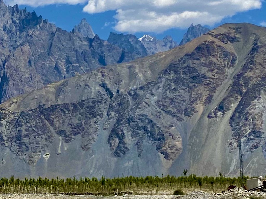 aminattock's tweet image. In the backdrop of the lofty #Karakorum and on the shores of the #Shyok river - the #Saiiling plantation coming up with #10BillionTreeTsunami with olives, poplar and willow - 40000 planted and planning to increase to at least 5 lacs in 3 years