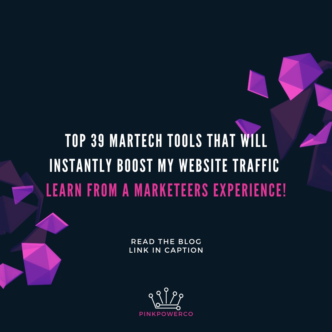 nishthasaraf8's tweet image. Read Our Blog-
Top 39 Martech Tools that will Instantly Boost My Website Traffic.  Learn from a Marketeers Experience!

buff.ly/3kJbruo

If you find it helpful, Do let us know in comments.

#martech #martechtools # #marketingautomation  #marketing #automation